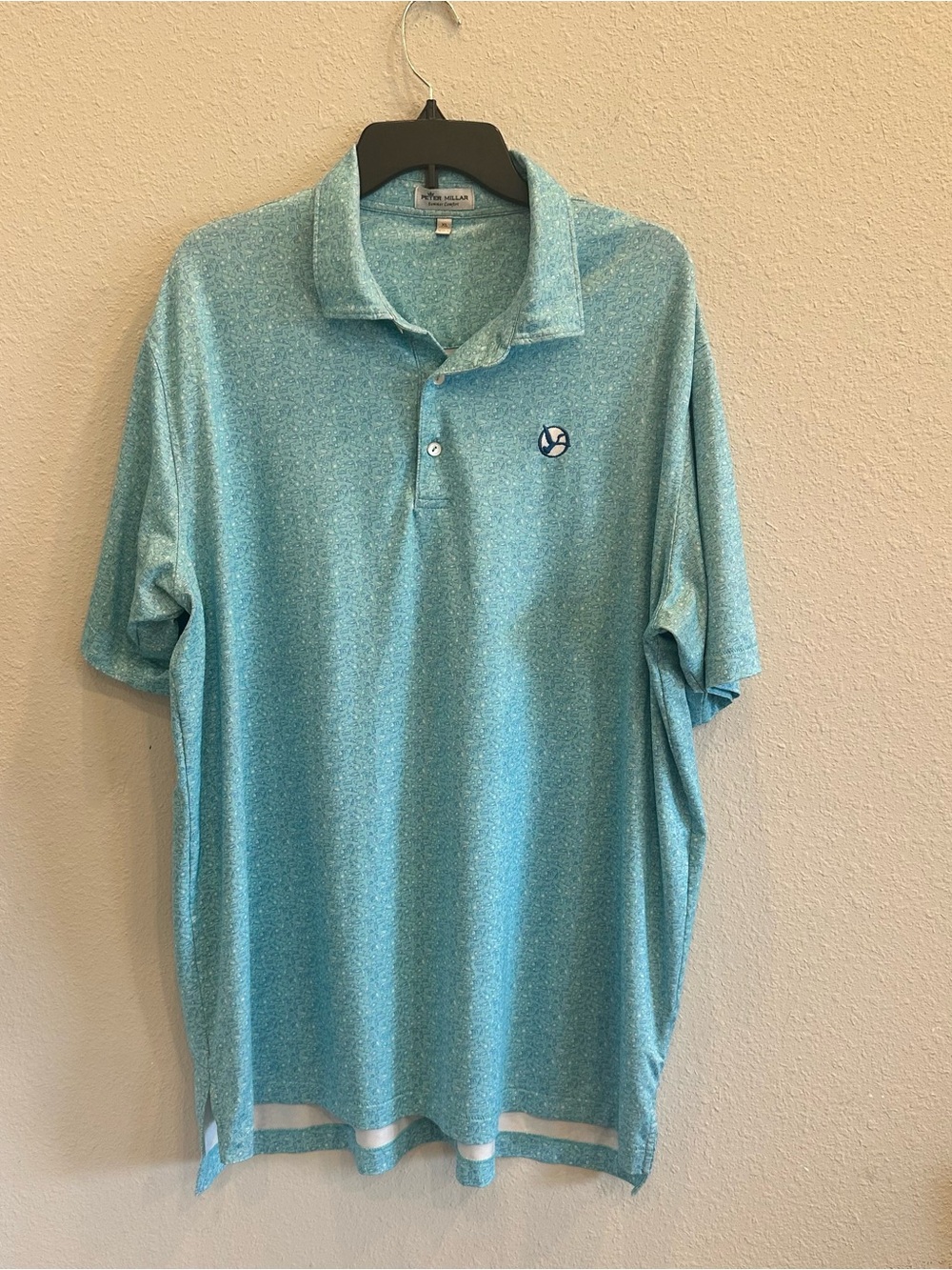 Peter Millar Summer Comfort Golf Polo XL Blue Performance Shirt